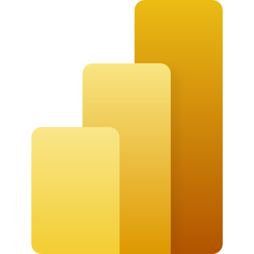 Logo de l'outil Microsoft Power BI.